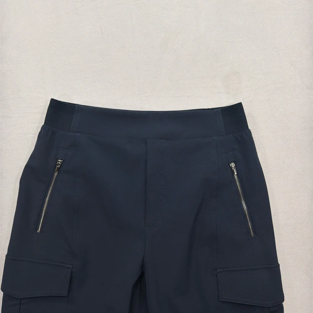 Athleta Cargo Pants Headlands Hybrid Trek Navy Blue Women Size 8